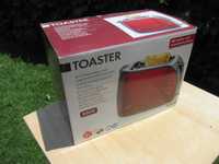 Нов елегантен тостер в цвят червено