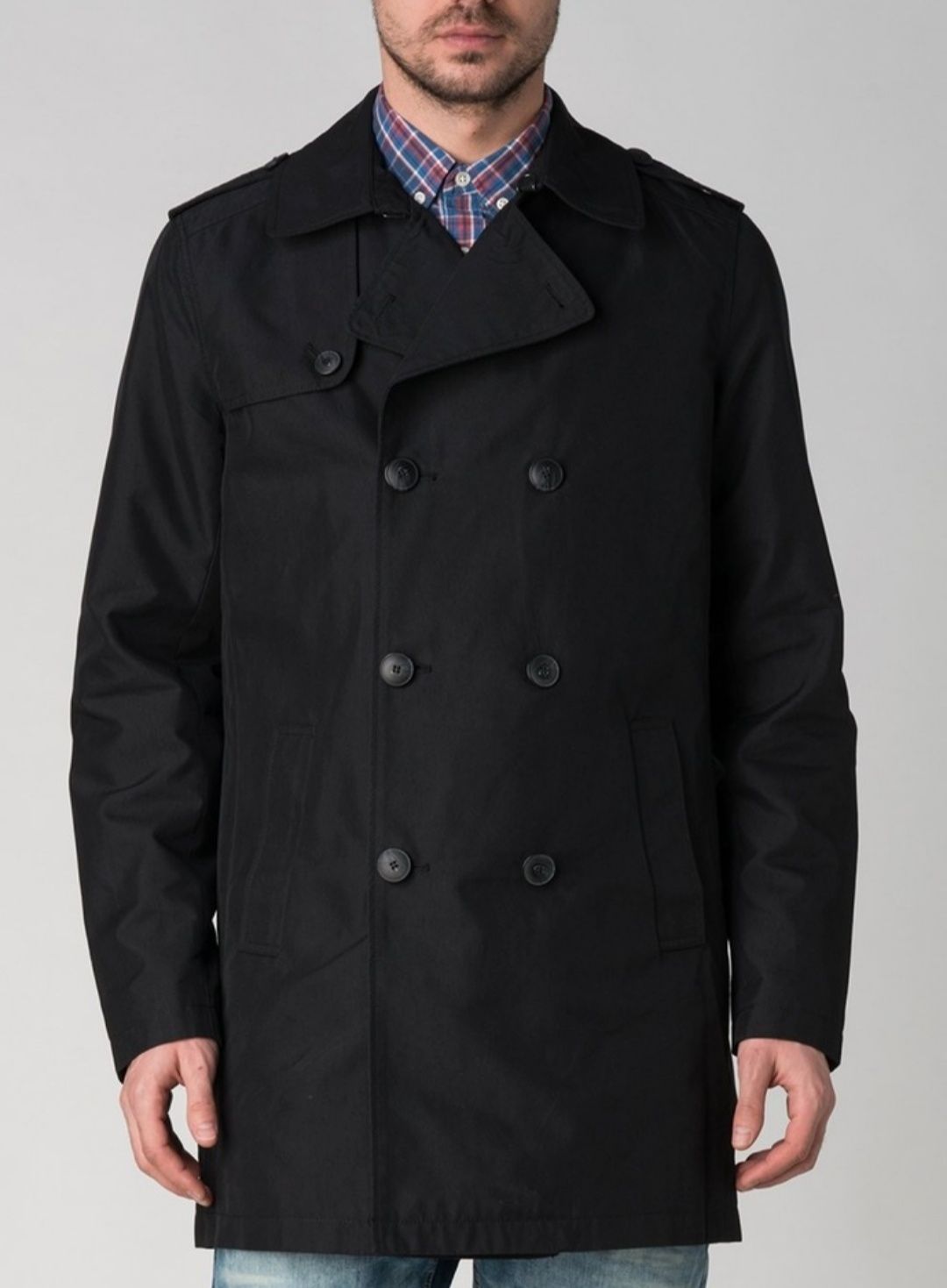 Pardesiu trench coat bărbați Jack & Jones