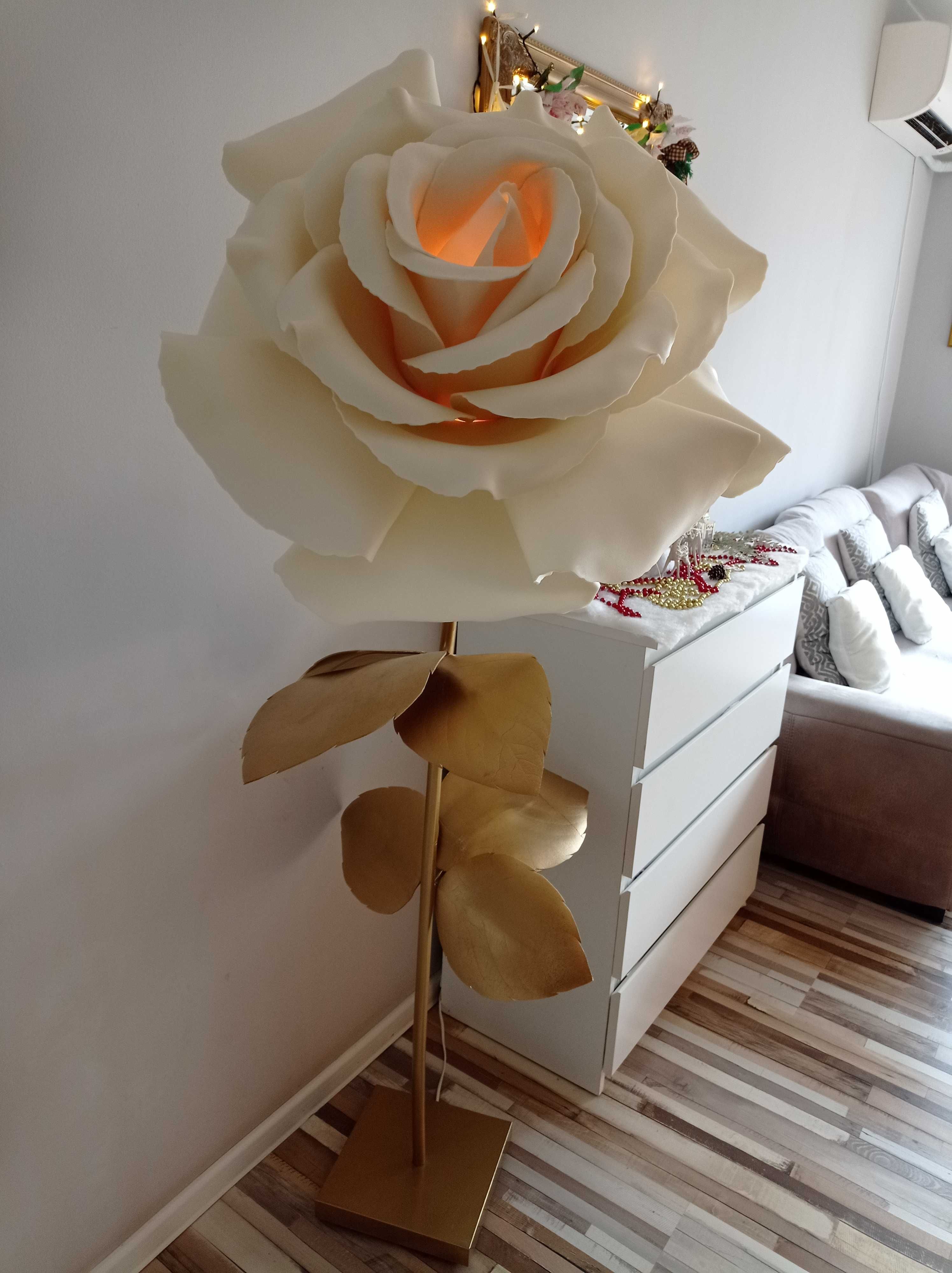 Лампион "Роза", нощна лампа, рьчна изработка