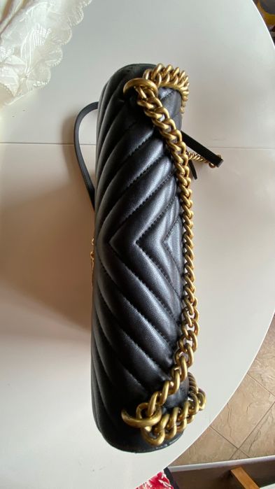 Pinko Love кожена черна чанта