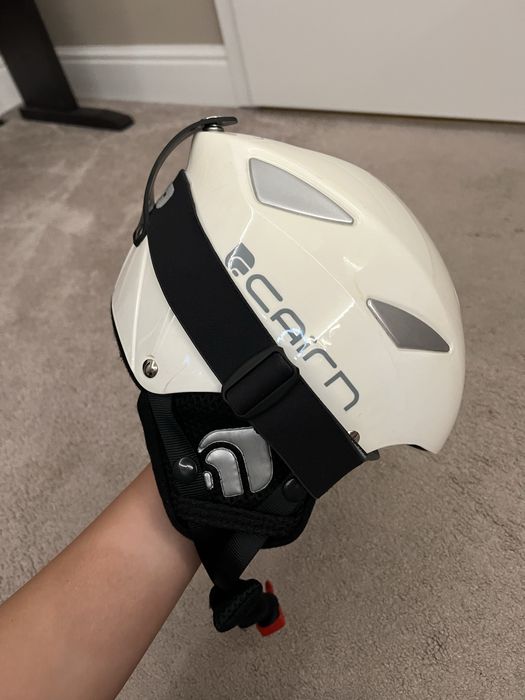 Cască Cairn albă + Ochelari Wed’ze