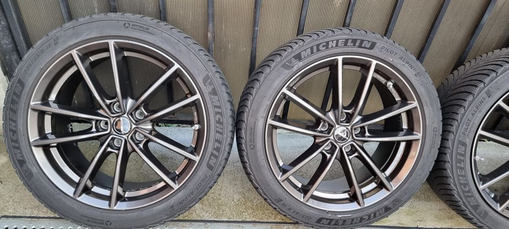 Jante 18 octavia 4,audi a4,mercedes a,c class anvelope iarna 225 45 18