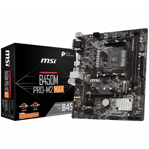 MSI PRO B450 M2 max Плата AM4