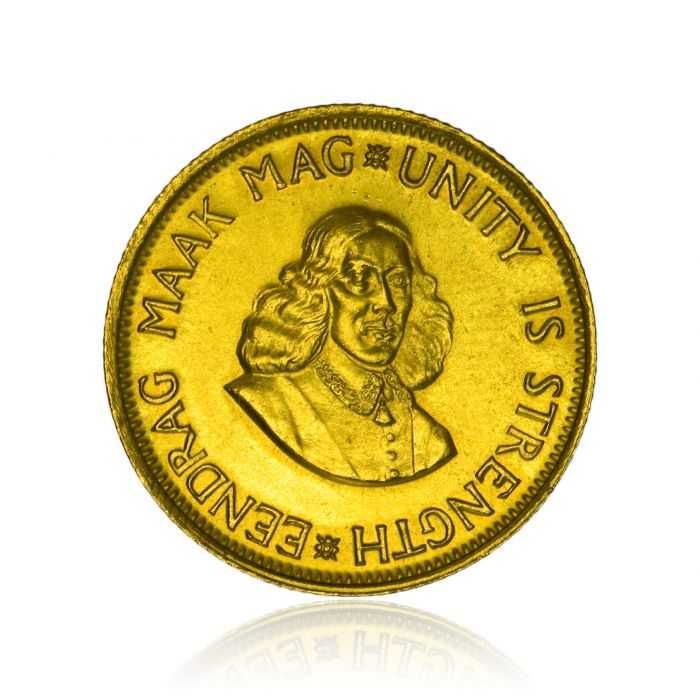 Moneda aur 2 rand 8 grame Sud Africa necirculata impecabila