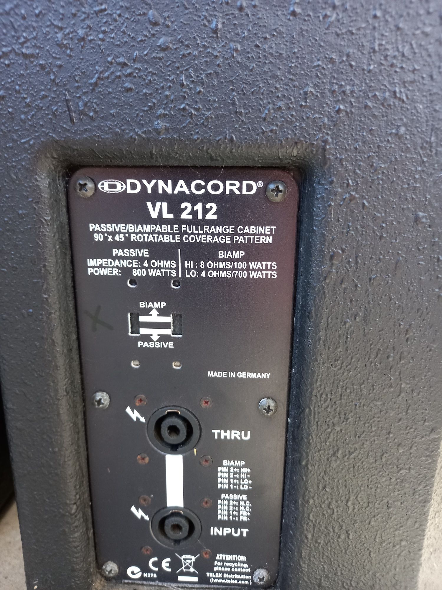 Dynacord VL 212 800 watts bucata