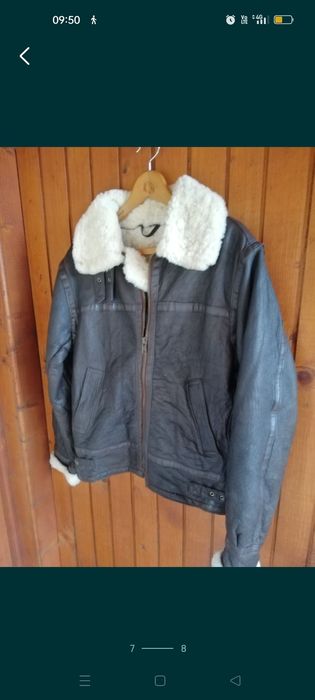 Geacă piele Lambsfur S cu blana S