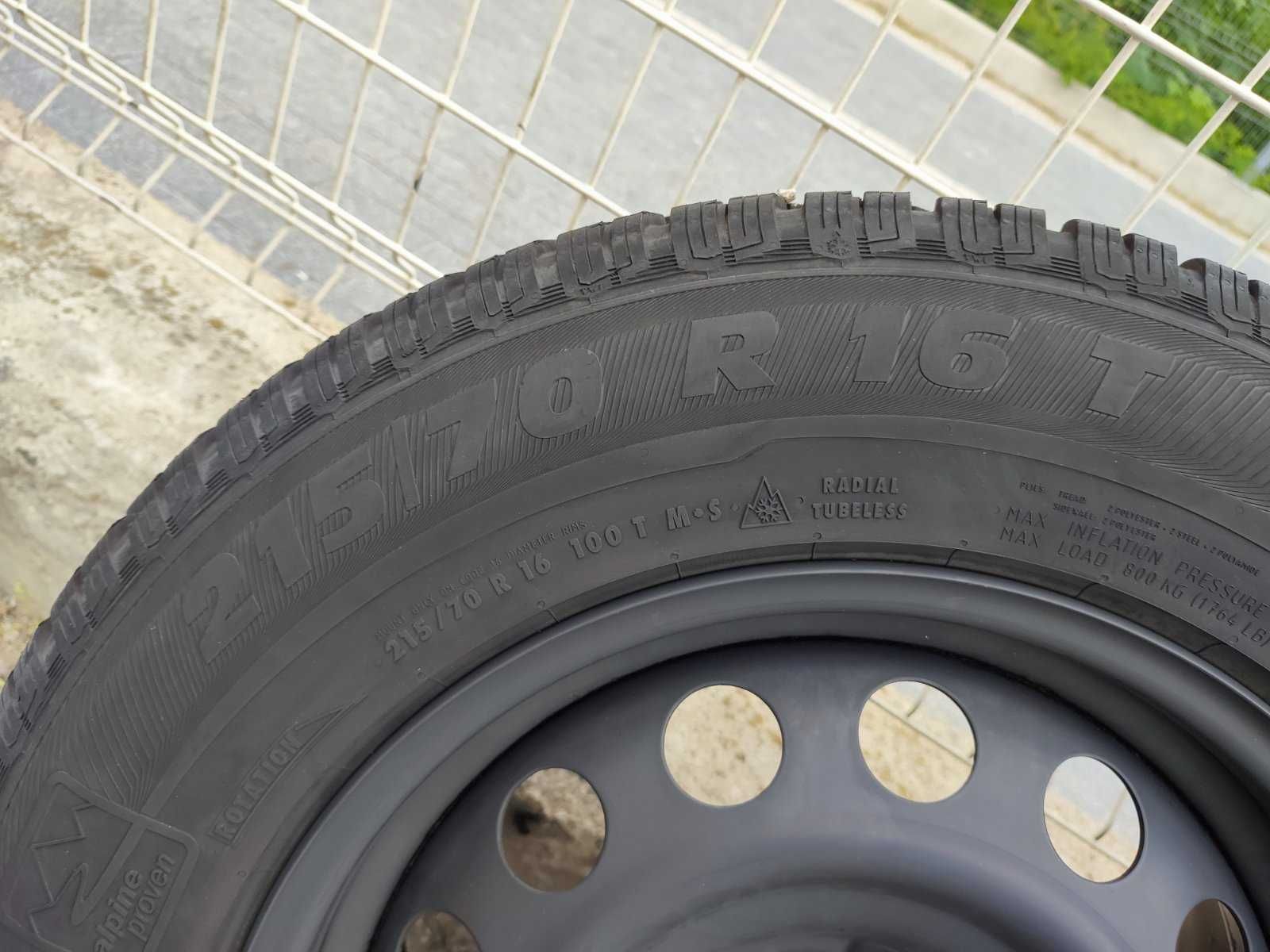 269 - 4бр. Стоманени джанти 16'' 5x108 с гуми 215/70R16 Opel