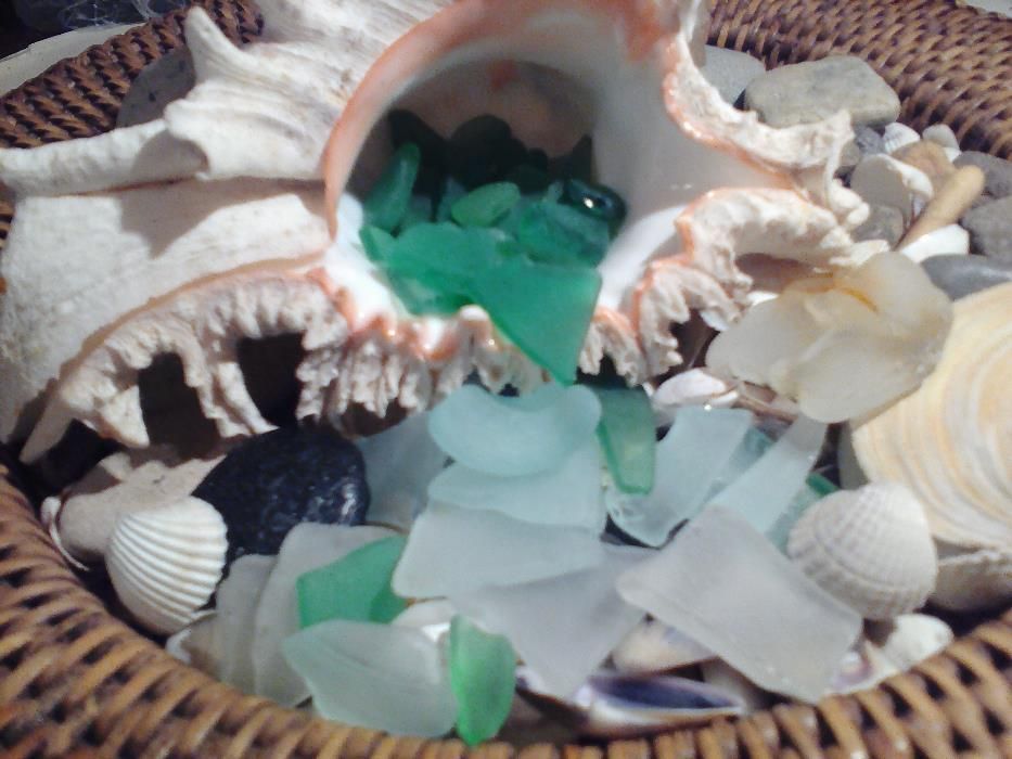 Натурално Морско Стъкло 21 бр. + Подарък