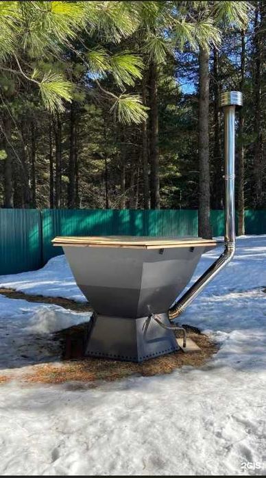 Малый банный чан с ветрозащитой (на 4-6 чел.)