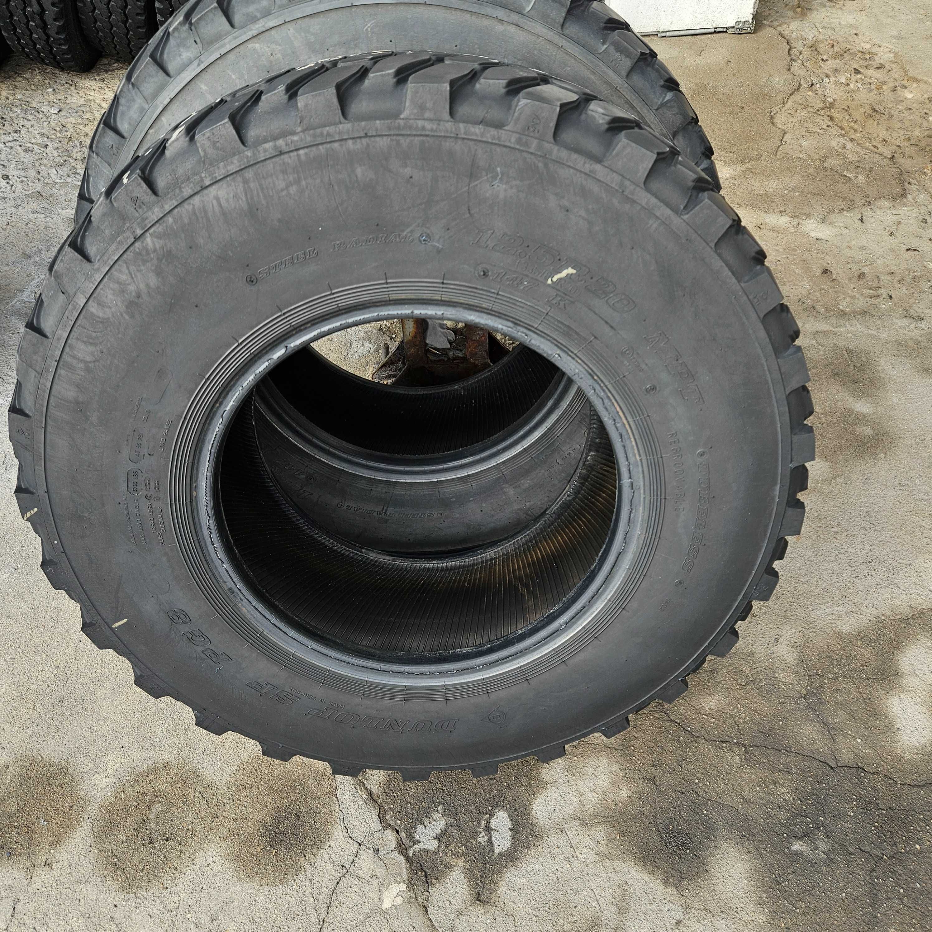 2 тежкотоварни гуми 12.5R20 (335/80R20) Dunlop SP PG8 MPT 147K Germany