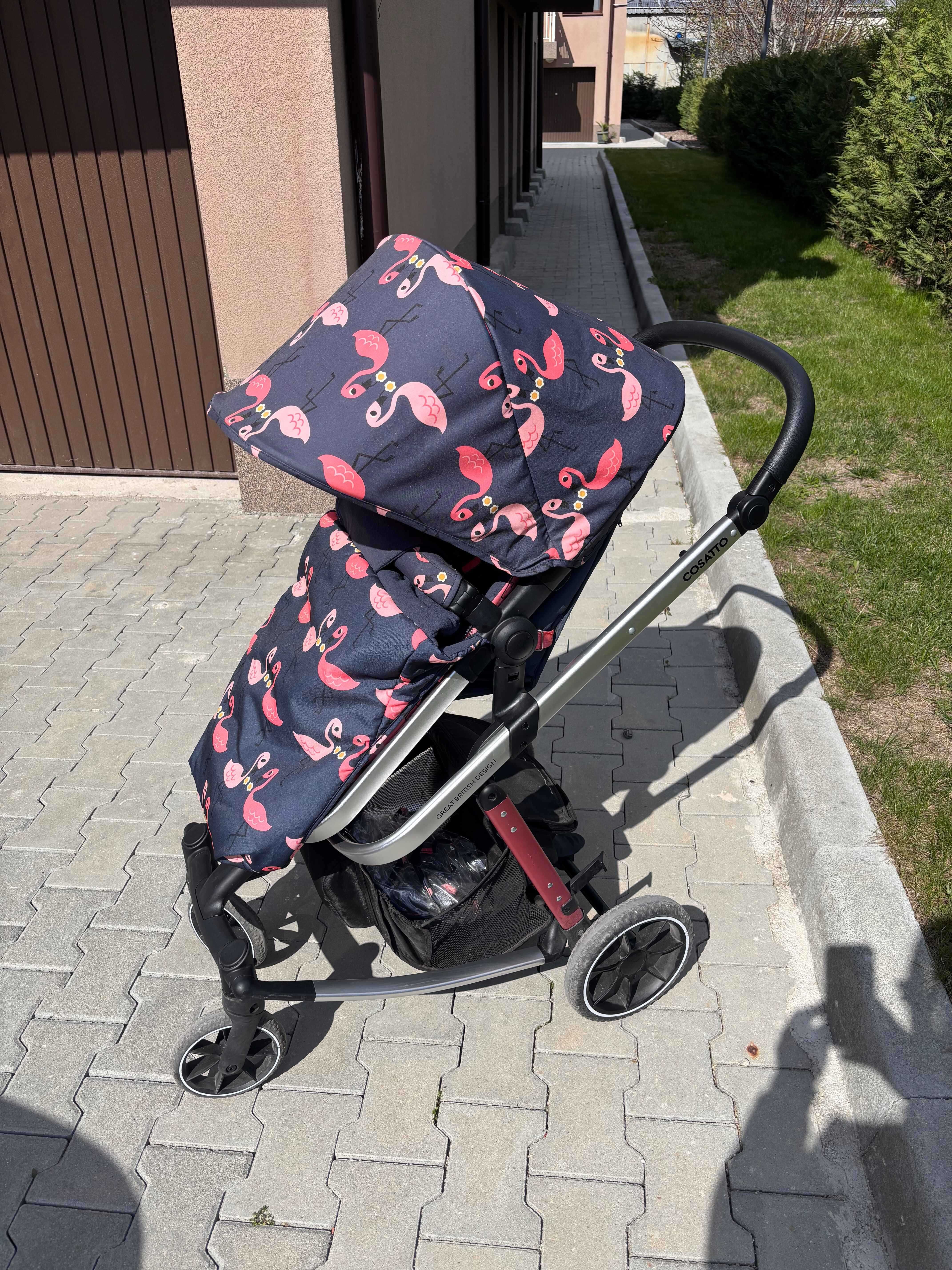 Количка Cosatto Giggle Trail 3в1 + ЧАНТА и ЧУВАЛЧЕ, Pretty Flamingo