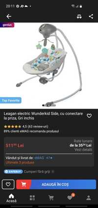 Leagăn electric bebelusi