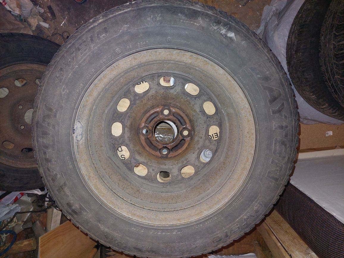 4бр. джанти 14ки със стари зимни гуми от Форд фиеста 2006