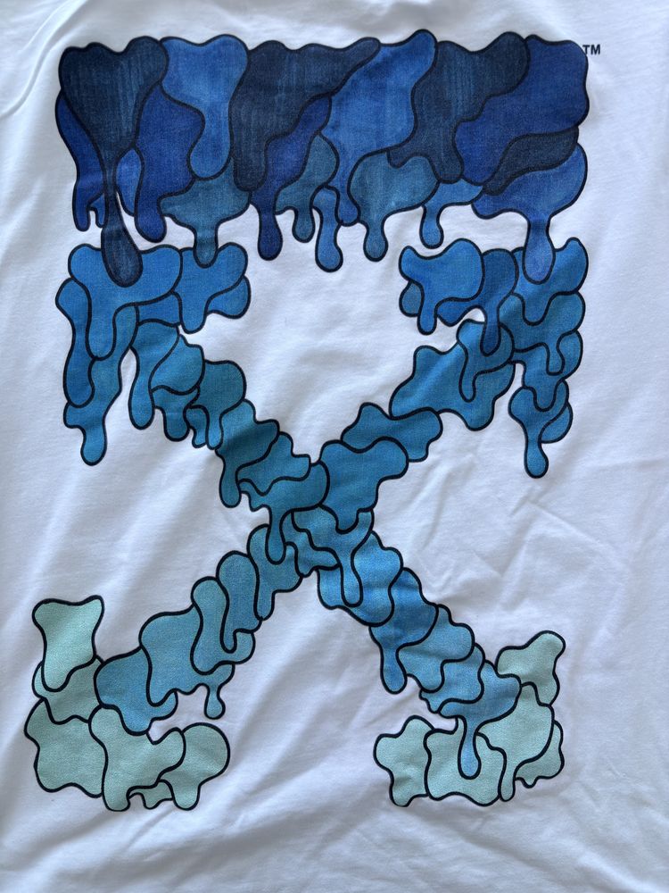Тениска OFF-WHITE Blue Marker S/S Over Tee