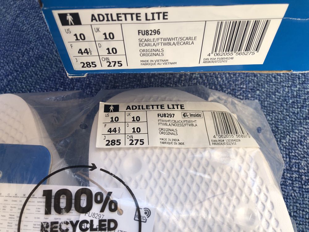 Adidas Adilette Lite ОРИГИНАЛНИ джапанки - 42/27см