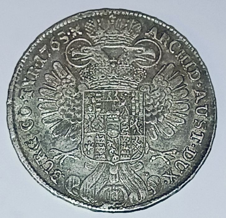 Сребърен талер на Мария Терезия 1765г.
