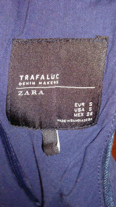 Sarafan, rochie de blugi/denim, Zara, S