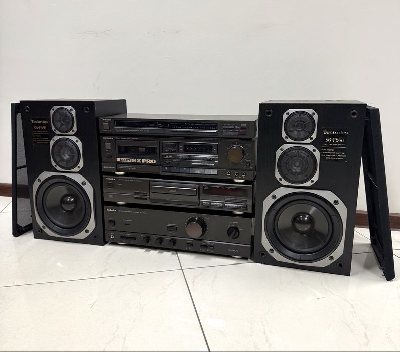 Ретро аудио сет TECHNICS - усилвател, дек, тунер, сд и тонколони
