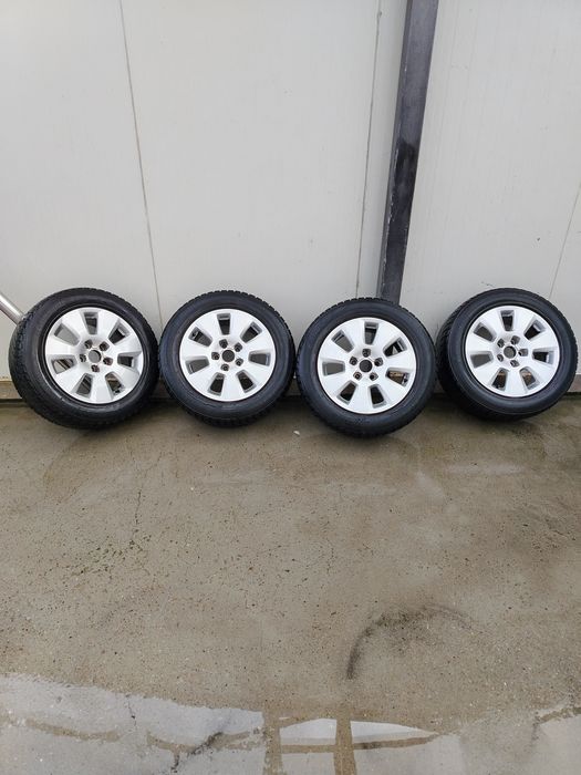 Jante aliaj R16 ( distanță prezoane 5x112 ) + anvelope iarnă