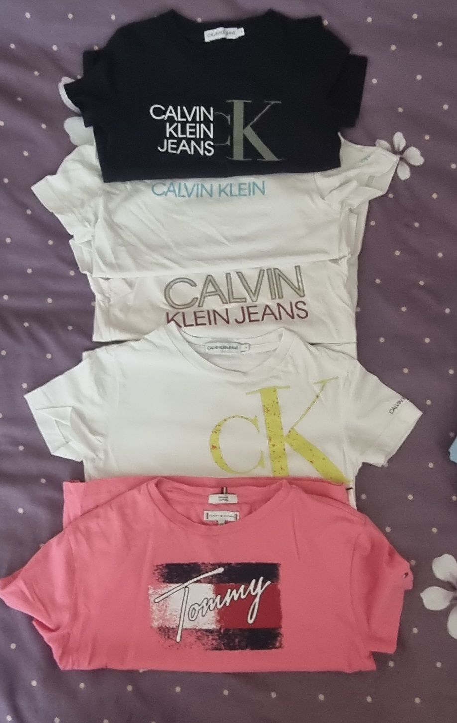 5 tricouri calvin Klein +Tommy lot