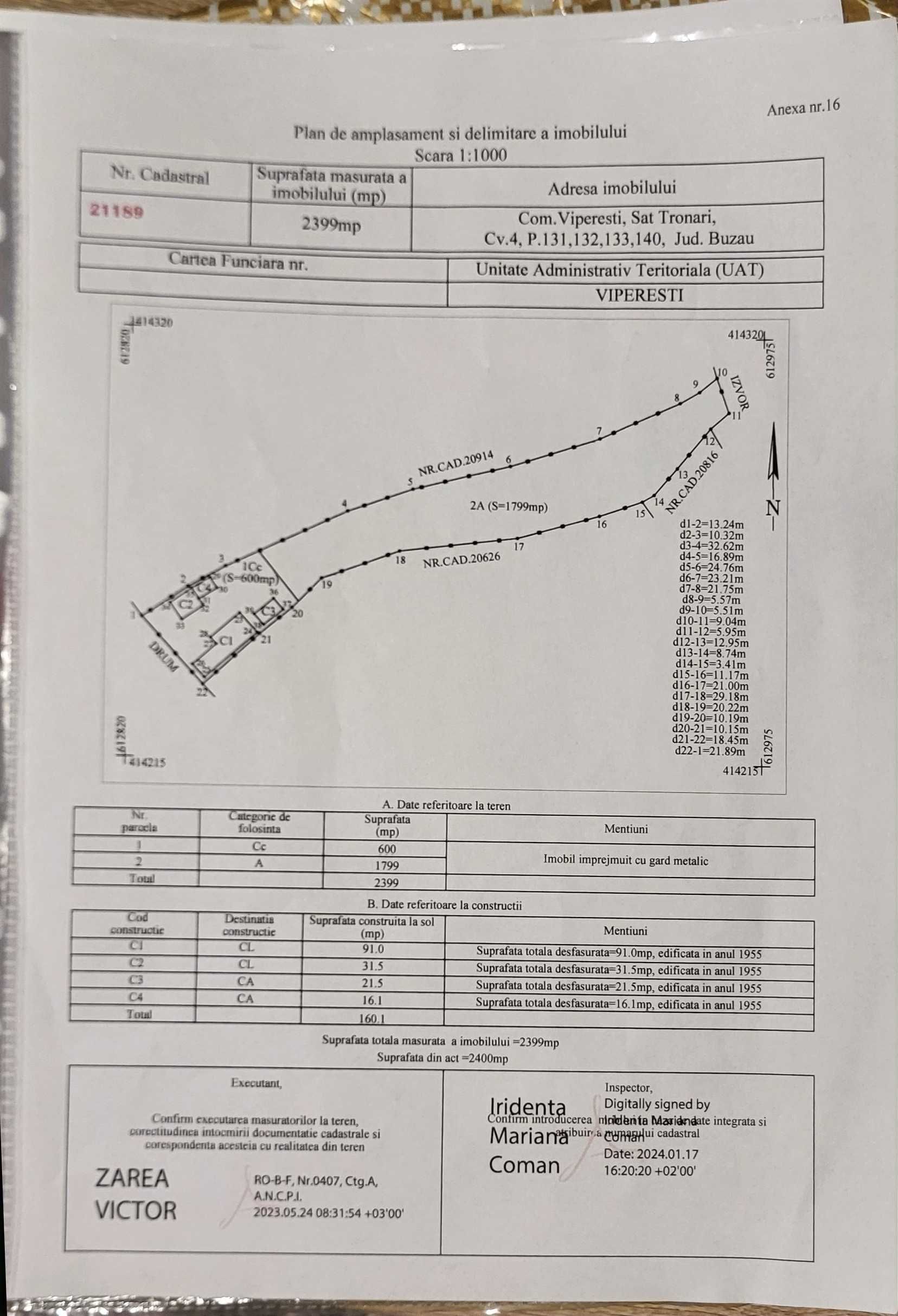 Casa de vanzare 140 m² - teren de 2 400 m²