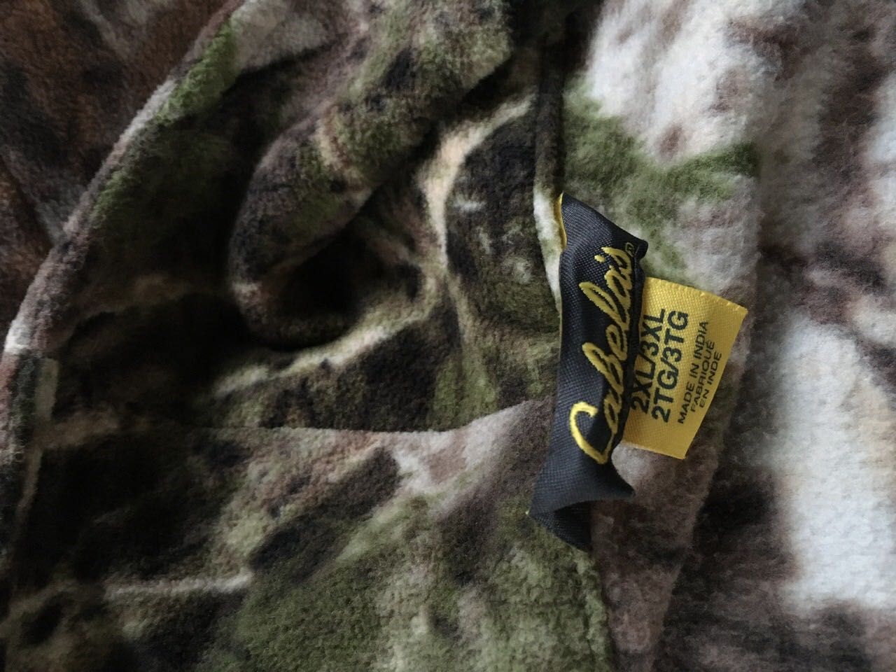 Halat polar camuflaj pădure forest robe fleece wood cabela’s