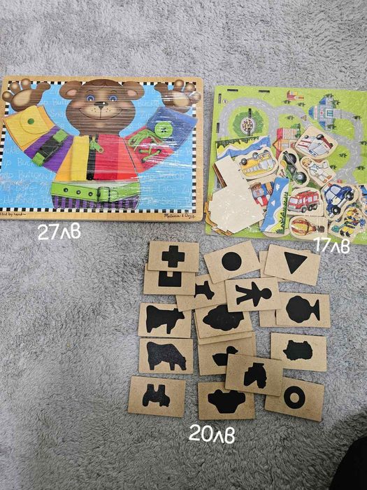 Детски дървени играчки, монтесори,образователни