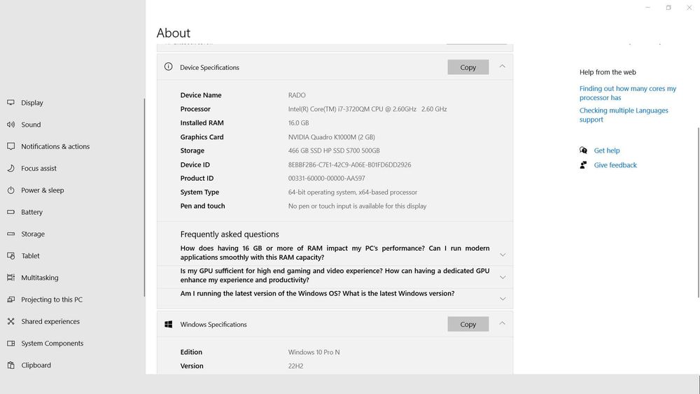 Лаптоп HP EliteBook 8570w с зарядно