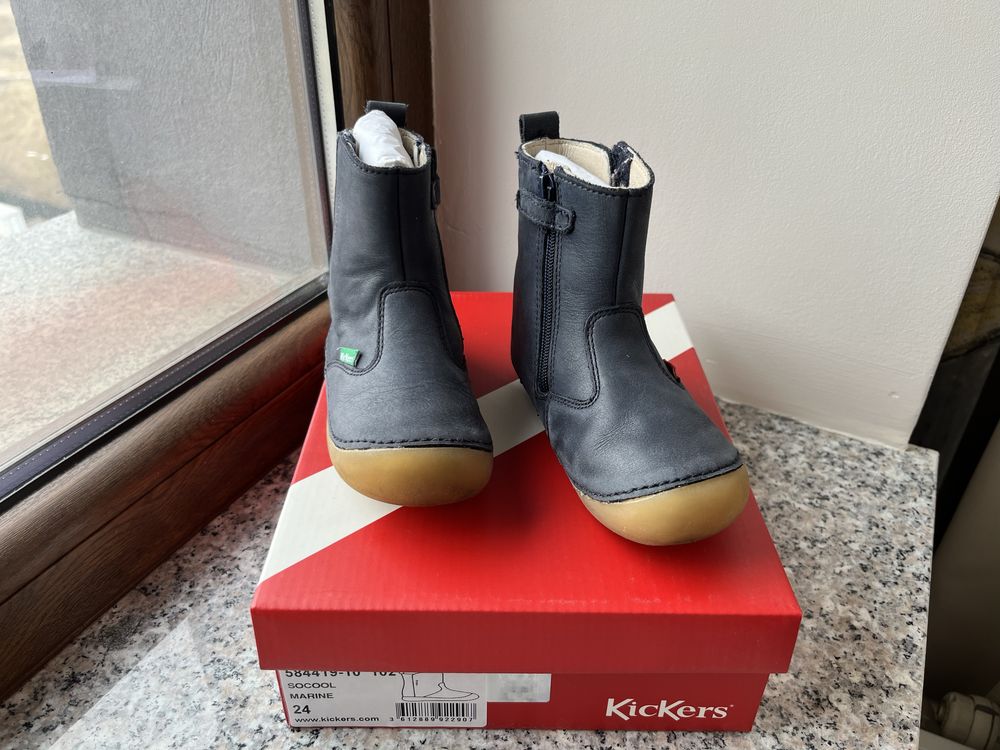 Cizme Kickers primavara toamna piele naturala marimea 24