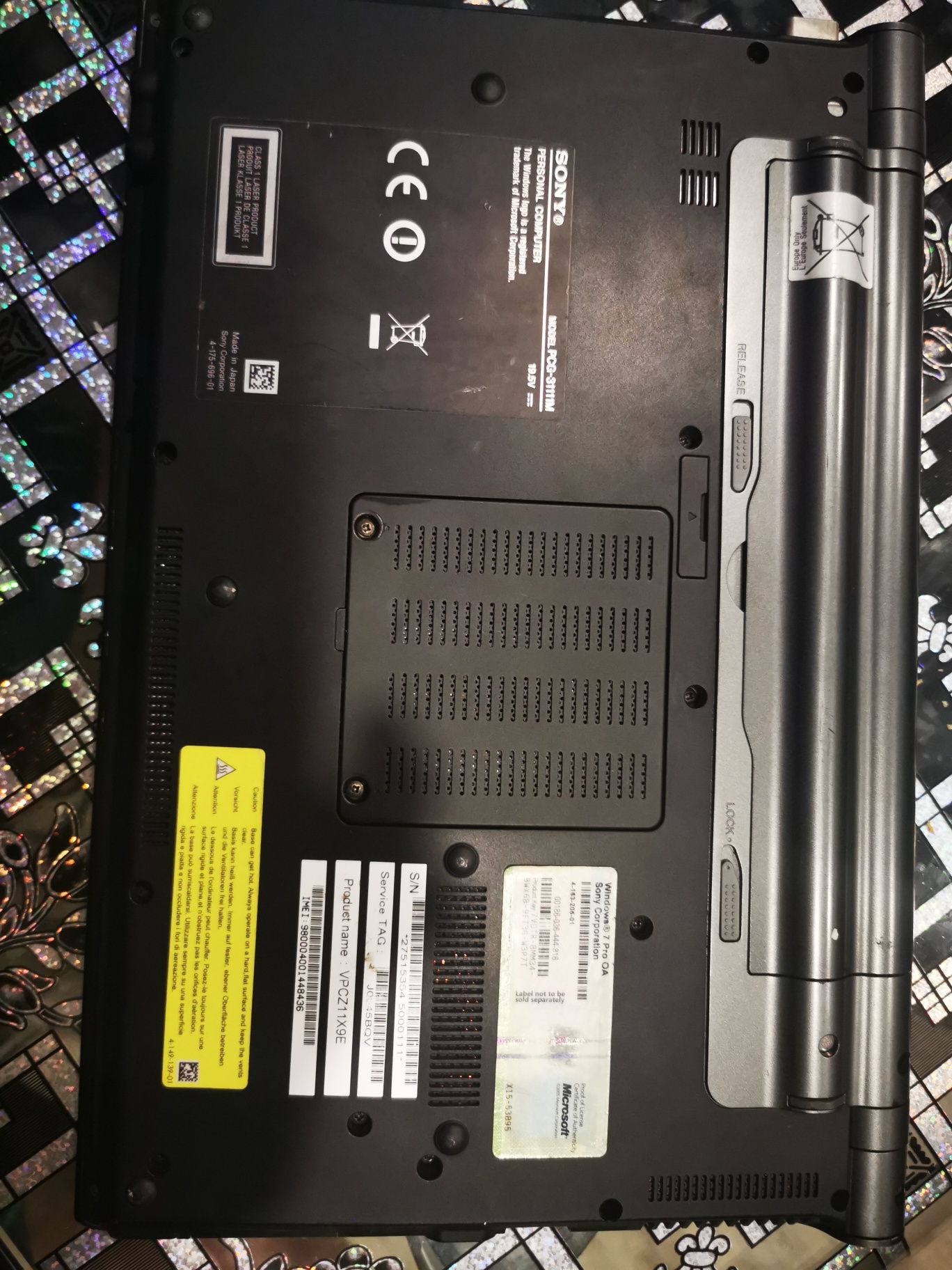 Sony vaio vpcz1  i7  ssd256 baterie buna