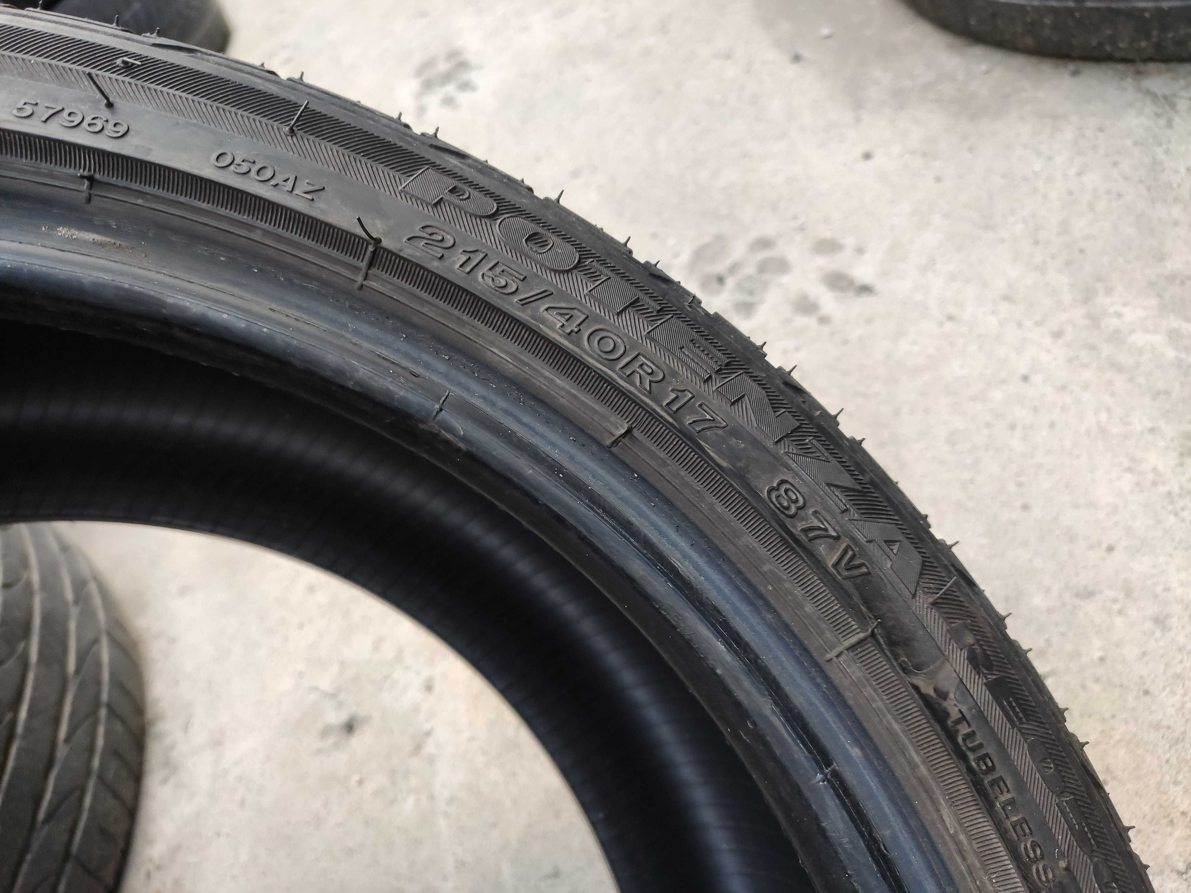 2бр Летни гуми 215 40 17 - Bridgestone