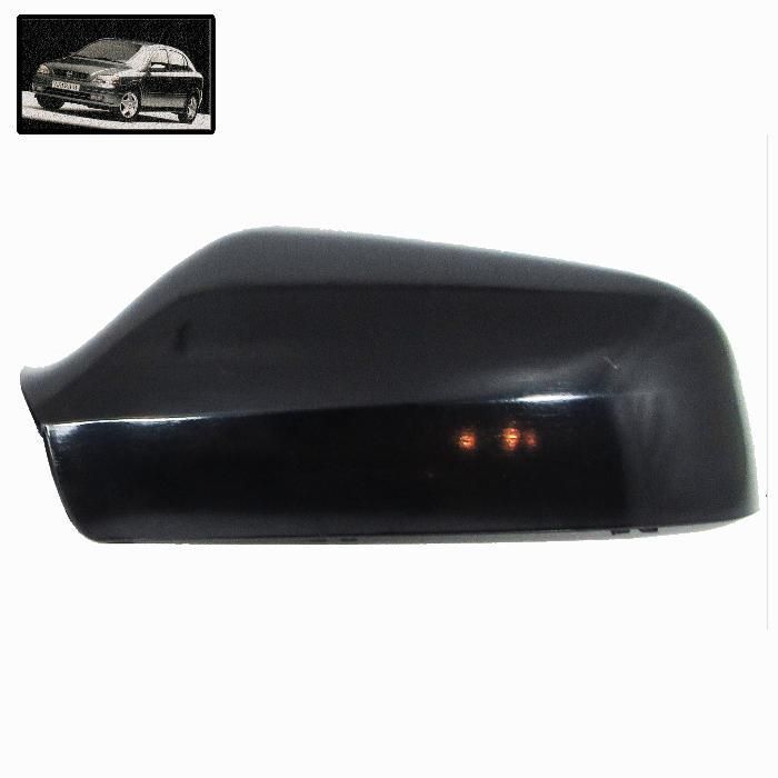 2 броя Капаци за огледало ОПЕЛ Астра Г OPEL Astra G 1998 - 2005 черни