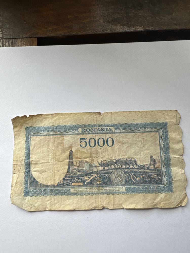 Bancnota 5000 de lei 26 decemvrie 1945
