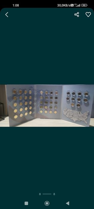 Colectie monede placate cu aur