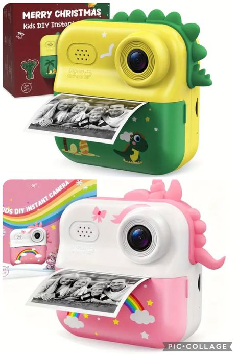 ПРОМО Нов Детски фотоапарат с принтер за моментален печат