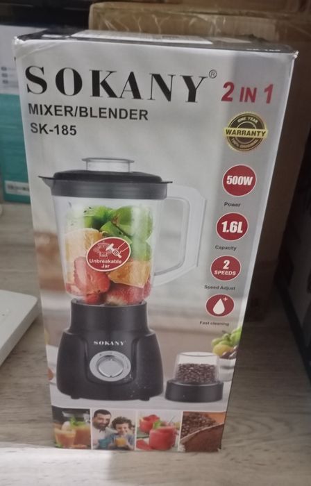 Sokany Blender 2 in 1  500W 1.6L