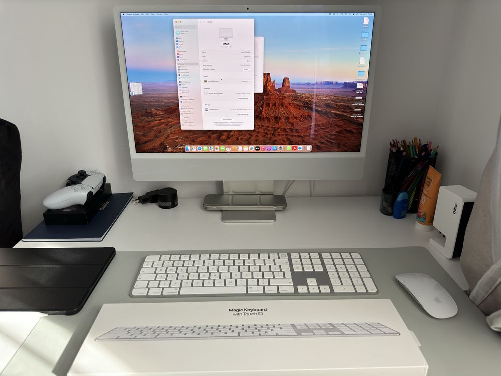 iMac 24 inch M1 2021 + magic keyboard