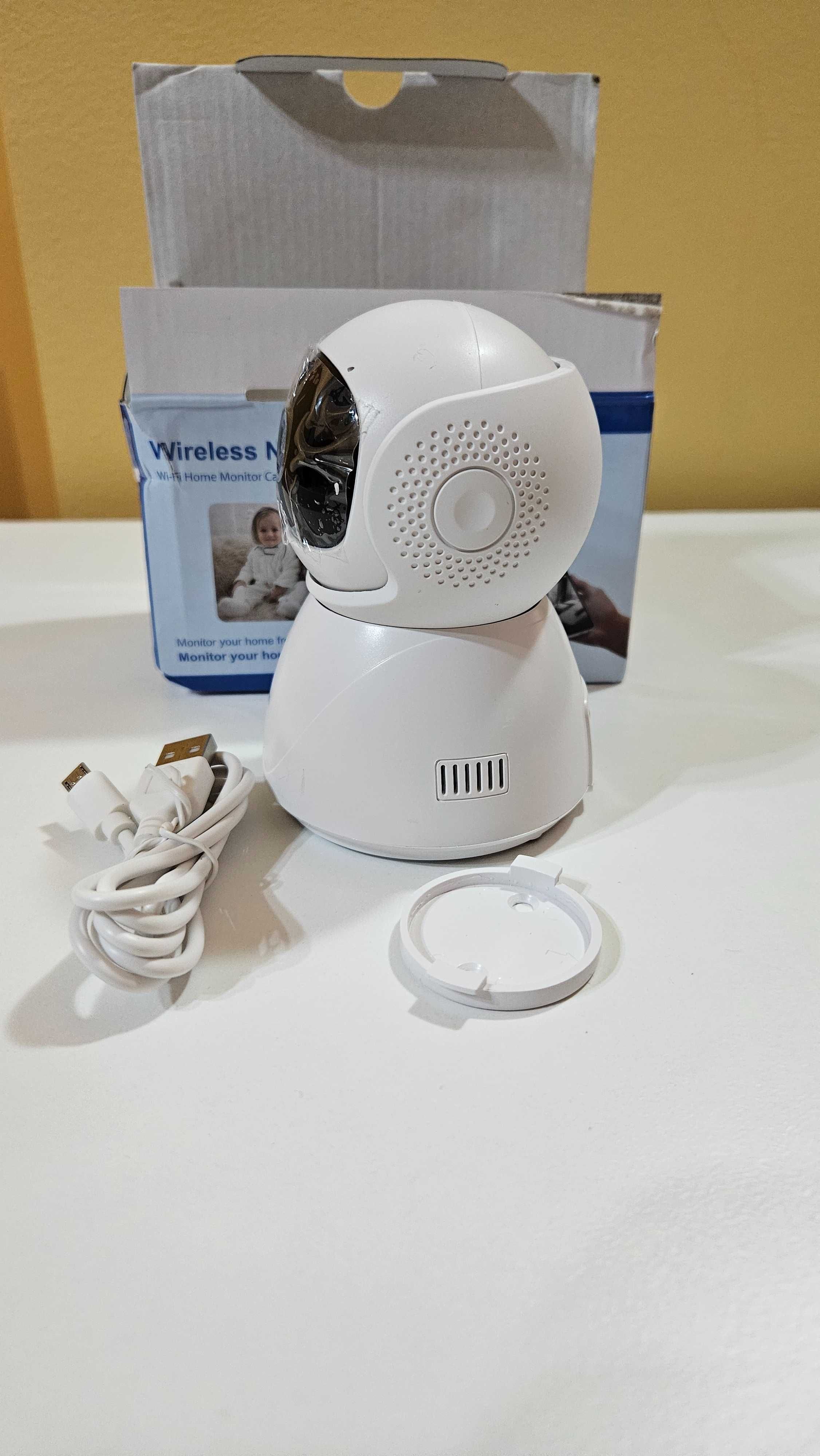Безжична смарт Wi-Fi камера за видеонаблюдение с нощен режим и звук