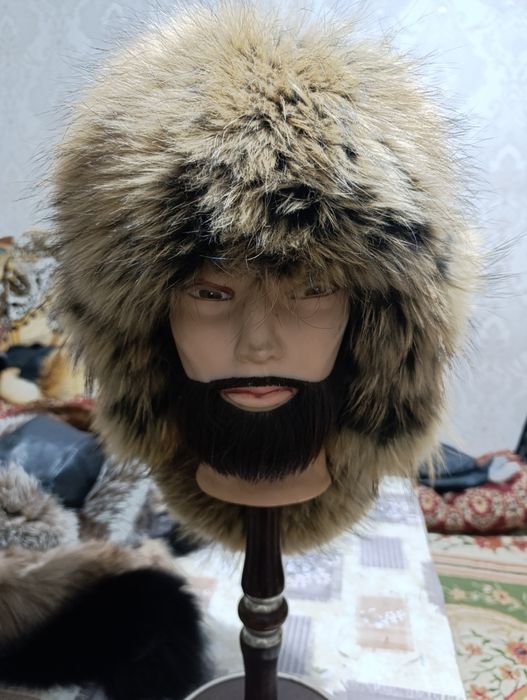 Шапка-Малахай (Енот) Меховая Натуральная