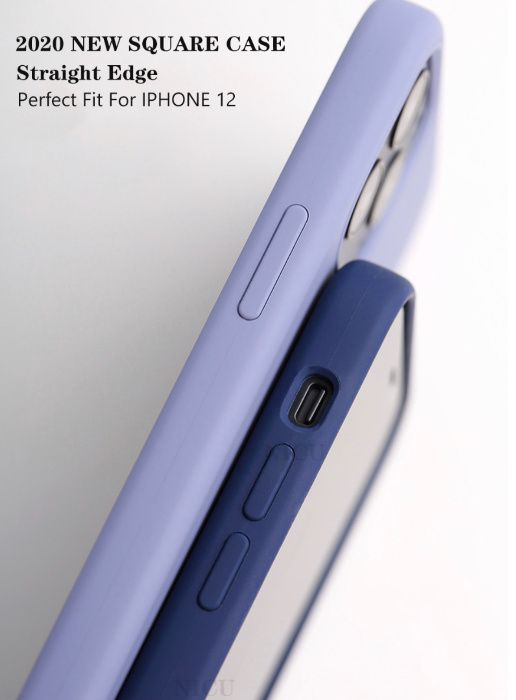 Husa Antisoc cu microfibra pt. iPhone 12, 12 Mini, 12 Pro, 12 Pro Max