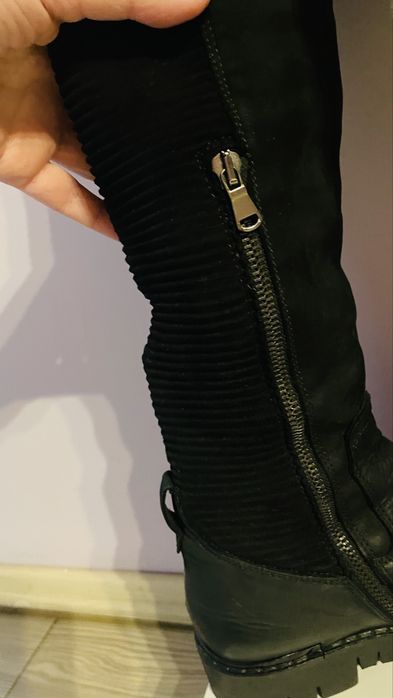 Cizme piele peste genunchi