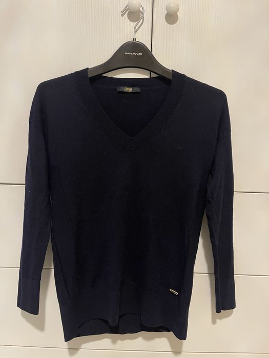 Вълнен пуловер Cavalli Class 100% вълна + Zadig & Voltaire