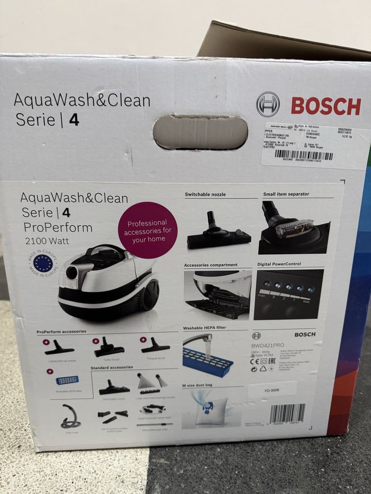 Прахосмукачка BOSCH AquaWash & Clean Seria 4
