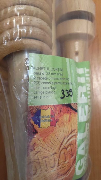 Galerie lemn masiv 28mm x 330cm Stejar