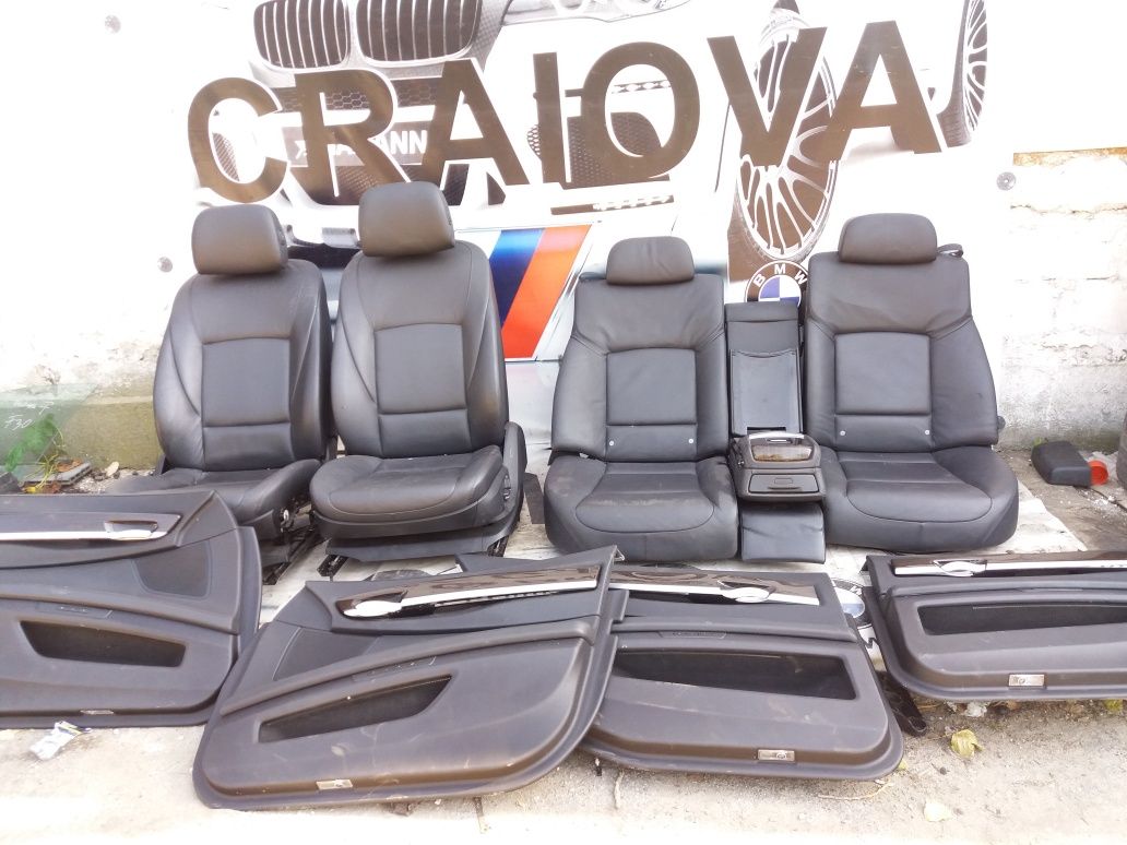 Interior piele neagră bmw f02 cu încălzire și memorii