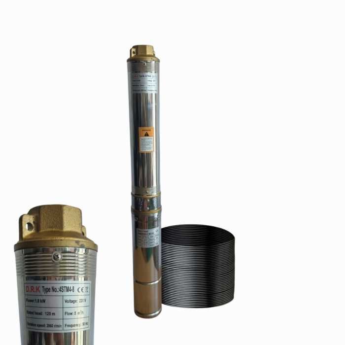 Pompa submersibila DRK, putere 1.8 kW, 8 turbine, debit 5m3/h
