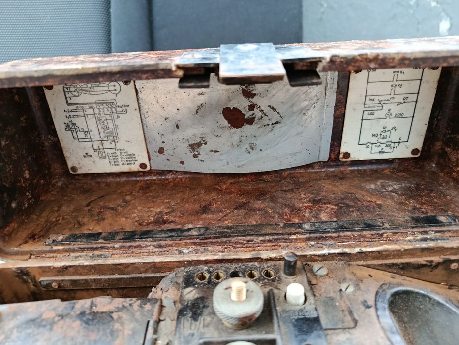 стар немски военно-полеви телефон - WEHRMACHT - WWII - 1944г