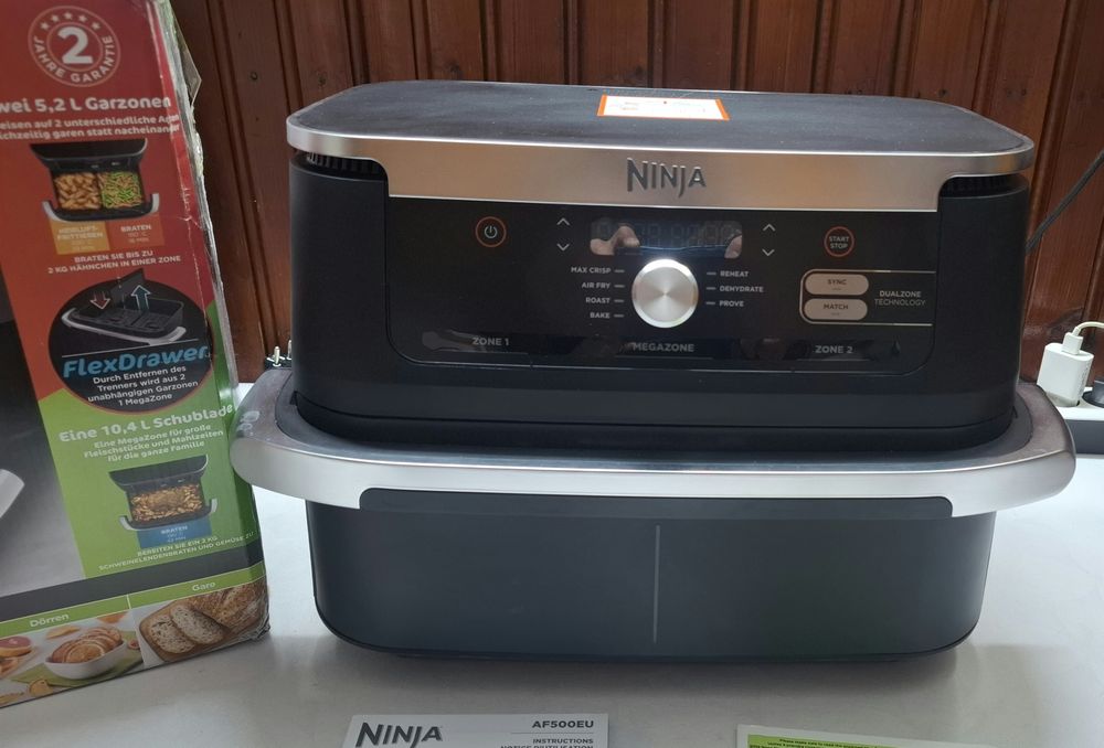 Фритюрник с горещ въздух Ninja Flex Drawer AF500EU,7в1,2470w,40-240°