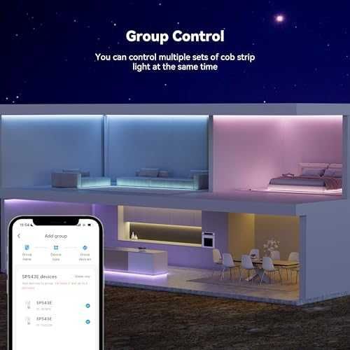 Нова RGB COB LED Лента 6M 3456LED Alexa APP Музика Смарт Осветление