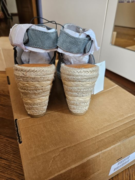 Плетени сандали с висока платфорла -GAP- 41 номер